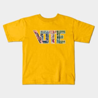 Vote stamps dark backgrounds Kids T-Shirt